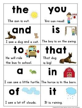Sight words