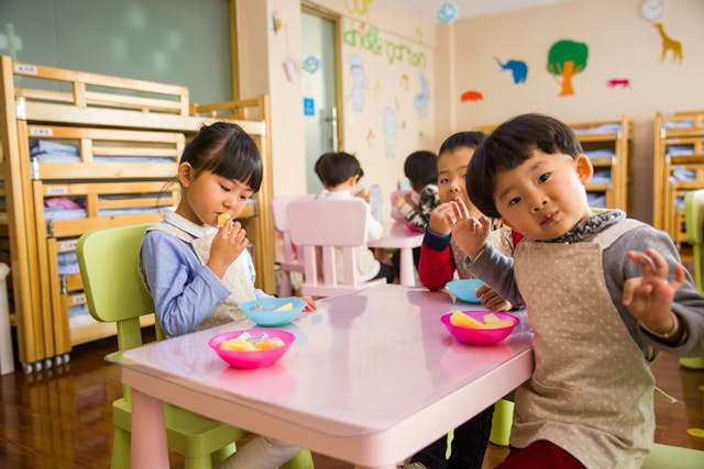 Children inside the classroom